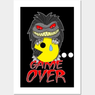 CRITTER PACMAN GAME OVER Posters and Art